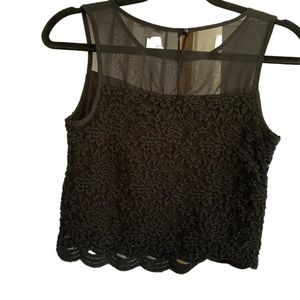 Beautiful Embroidered Floral Crop Top